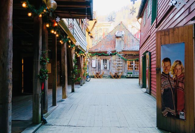 Stores behind Bryggen