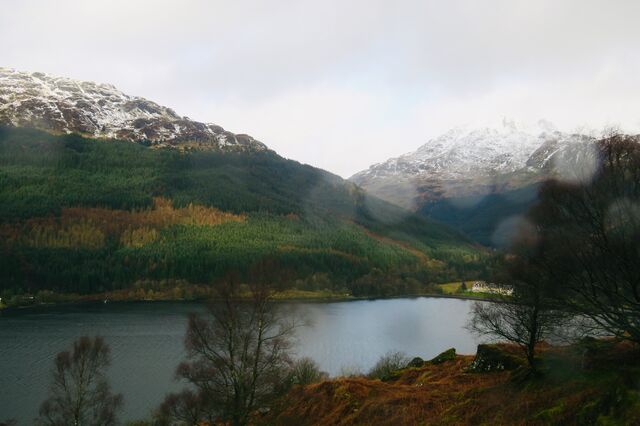 Loch Long and the village of Arrochar