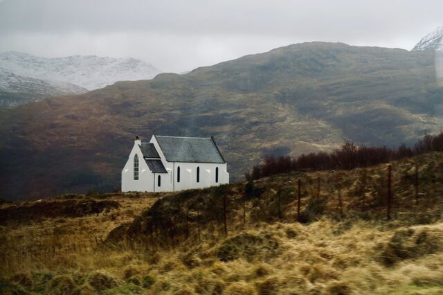 Church of Our Lady of the Braes, located just past Lochailort Station