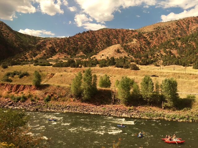 The California Zephyr following the Colorado River