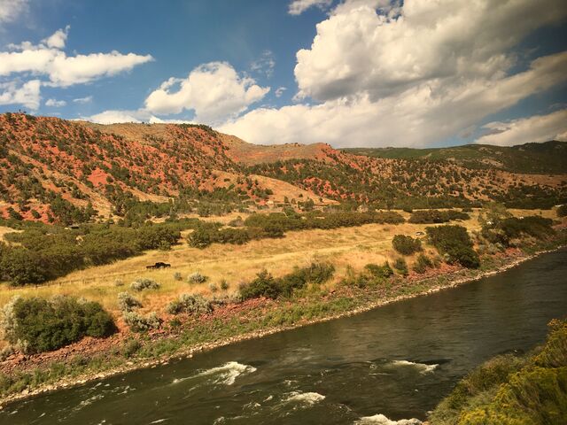 The California Zephyr following the Colorado River