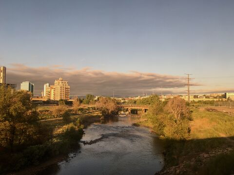 Coming into Denver, Colorado