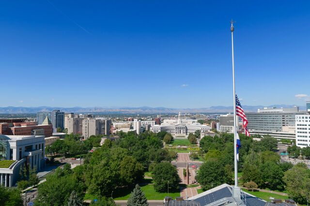 View of Denver from the Colorado State Capitol