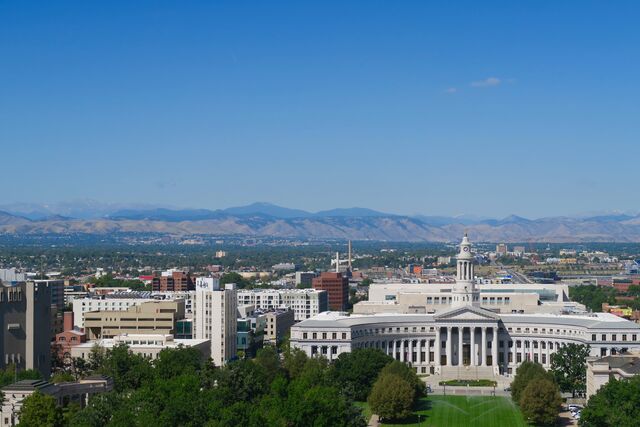 View of Denver from the Colorado State Capitol