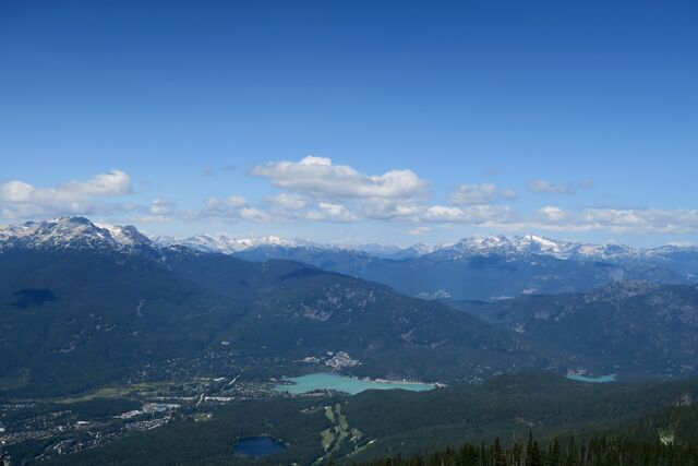 View from gondola up Blackcomb Mountain