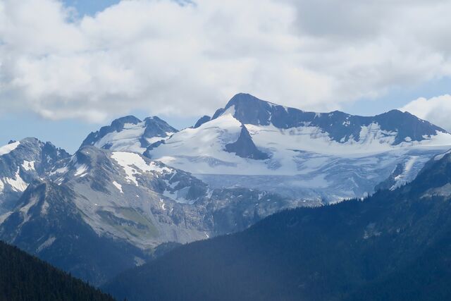 View from gondola up Blackcomb Mountain