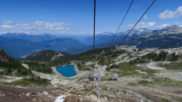 Chairlift to suspension bridge