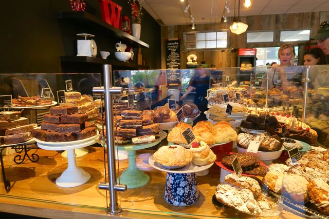 A cute bakery where the treats looked much better than they tasted