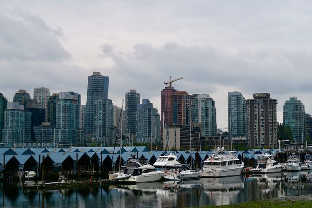 View of ugly Vancouver from Stanley Park