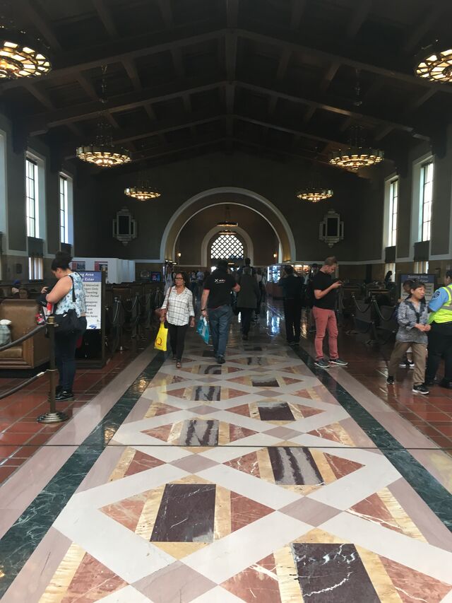 The inside of LA’s Union Station