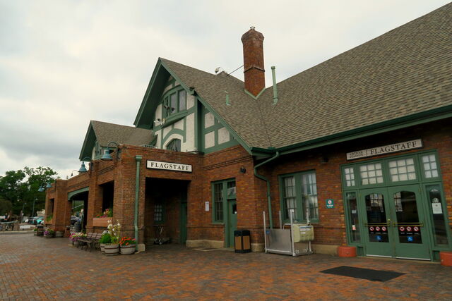 Flagstaff station during the day