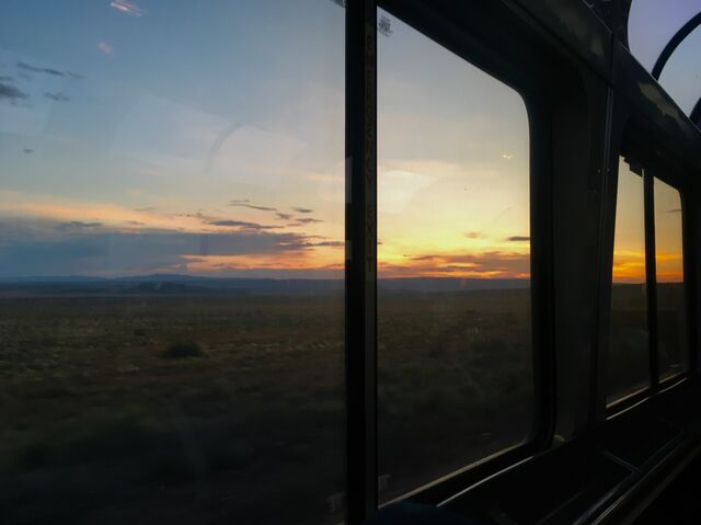 Sunset on day 2, not far from Albuquerque