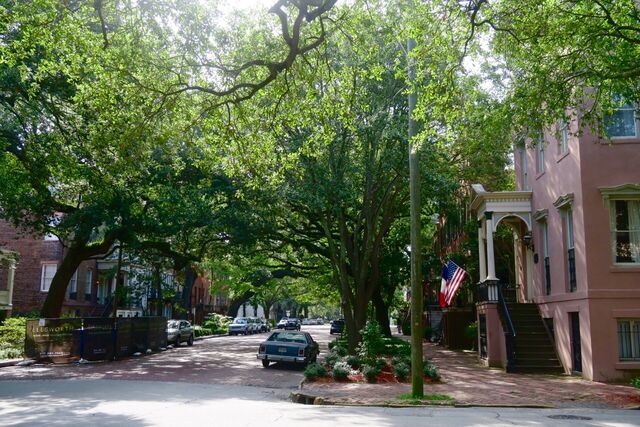 Street in the historic district