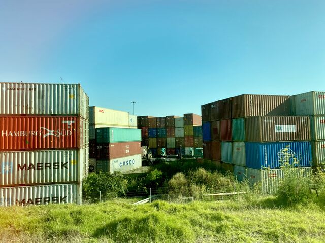 Shipping containers in West Melbourne