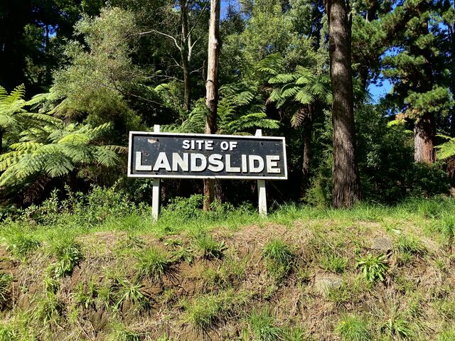 Site of the 1953 landslide between Selby and Menzies Creek