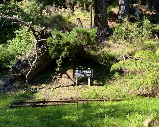 Site of the 1953 landslide between Selby and Menzies Creek