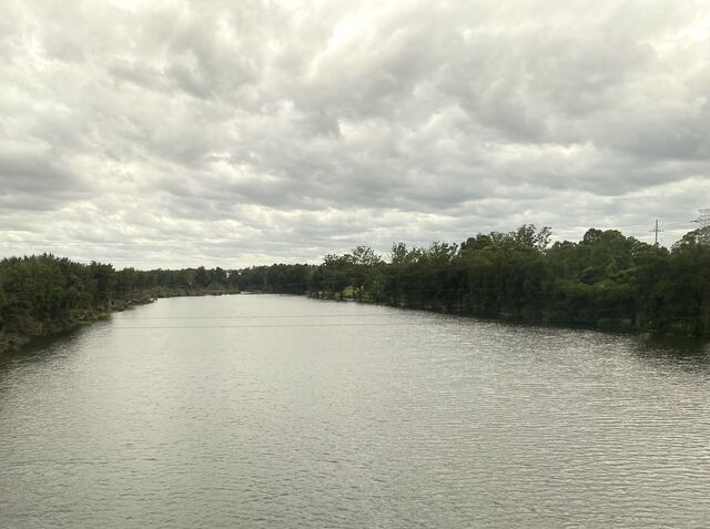 Crossing the Nepean River in Penrith