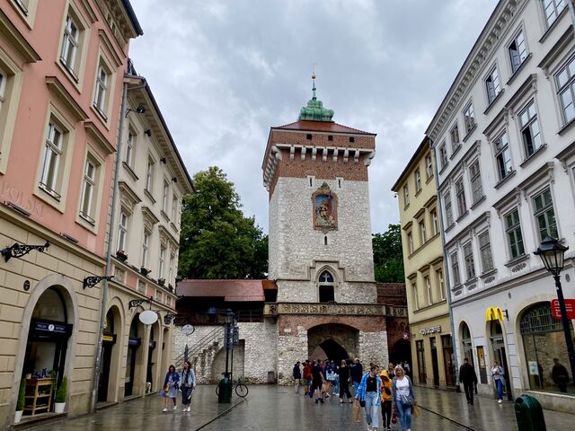 St. Florian's Gate (Gothic tower, constructed in the 14th Century)