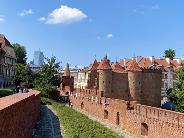 Warsaw Barbican, constructed 1540 as part of Warsaw's defensive walls