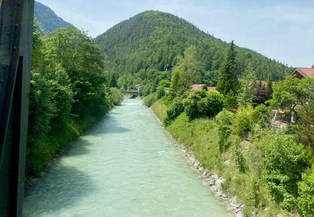 Crossing the River Isar into Mittenwald