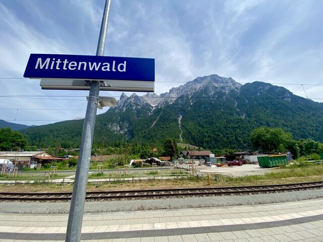 Arriving into Mittenwald