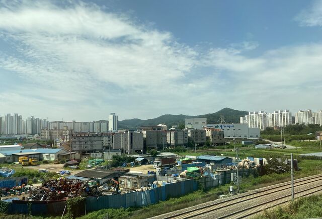 Views from Daejeon—Daegu train