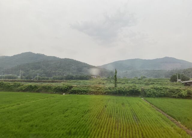 Views from Seoul–Daejeon train
