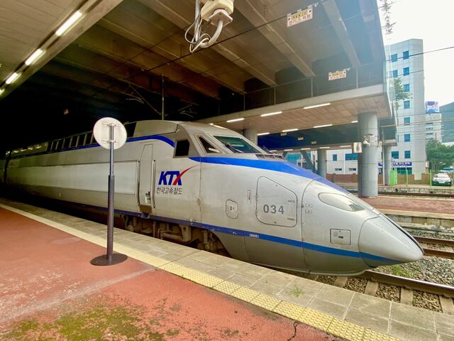KTX train at Busan Station