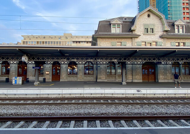 Oerlikon Station (located between Zurich airport and the city centre) where I suspect I accidentally threw my bank card in the bin (within the first hour of my overseas trip)