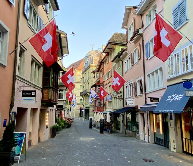 Augustinergasse: a medieval lane in Zurich's old town