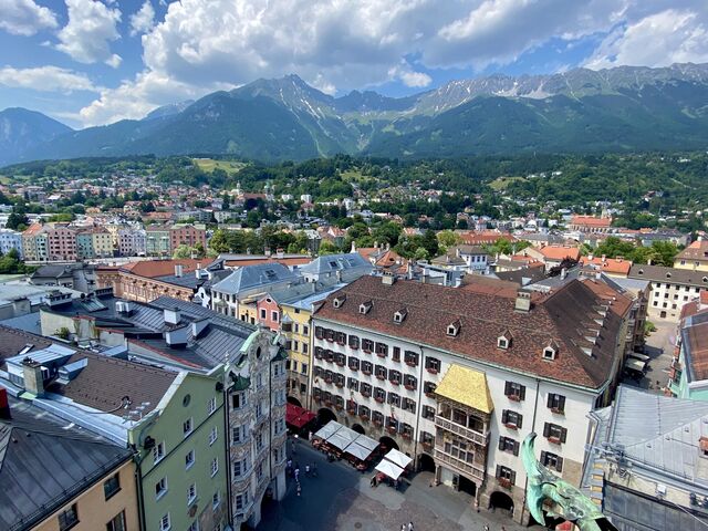 Views from the Town Tower (including the Golden Roof)