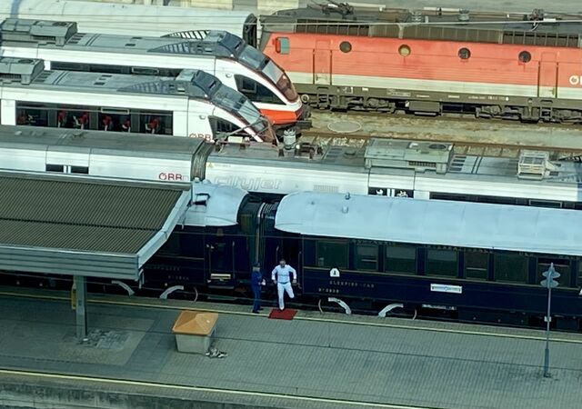 View of the Orient Express from my hotel room!