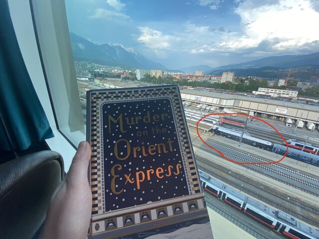 View of the Orient Express from my hotel room!