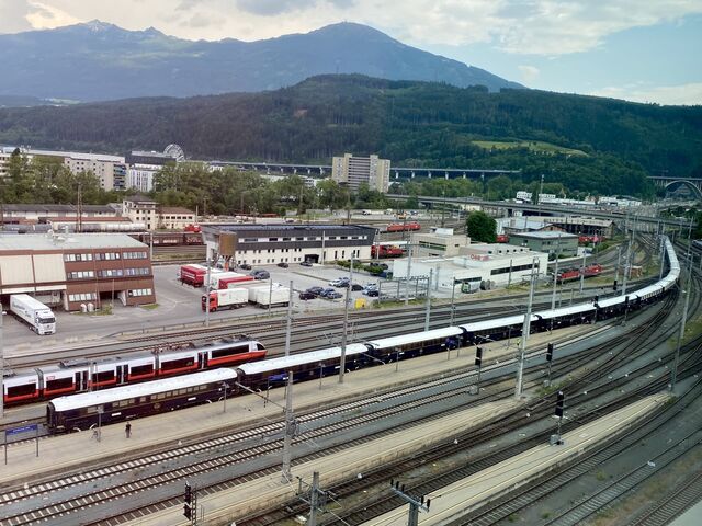View of the Orient Express from my hotel room!