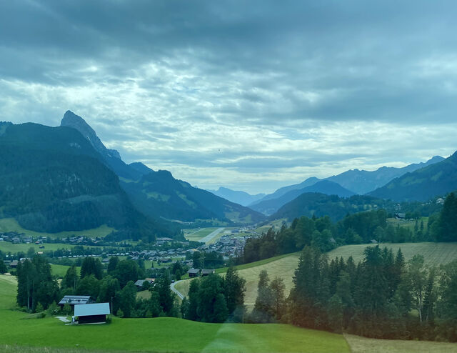 View approaching Gstaad