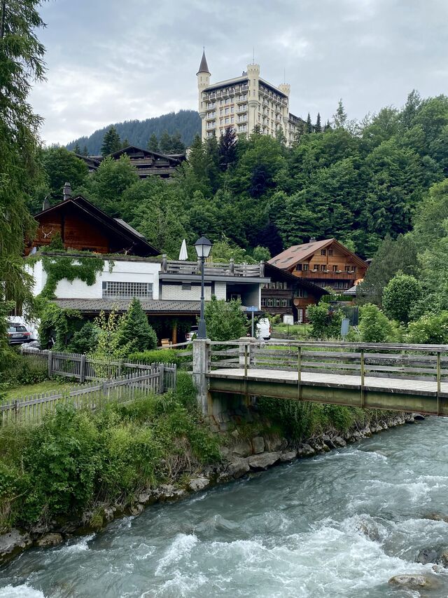 Gstaad Palace on the hill