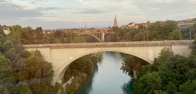 Some of Bern's 18 bridges which span the River Aare