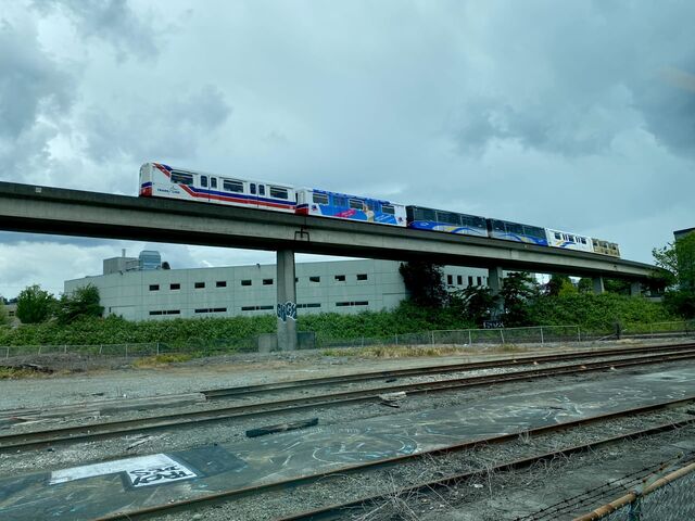 View of the SkyTrain