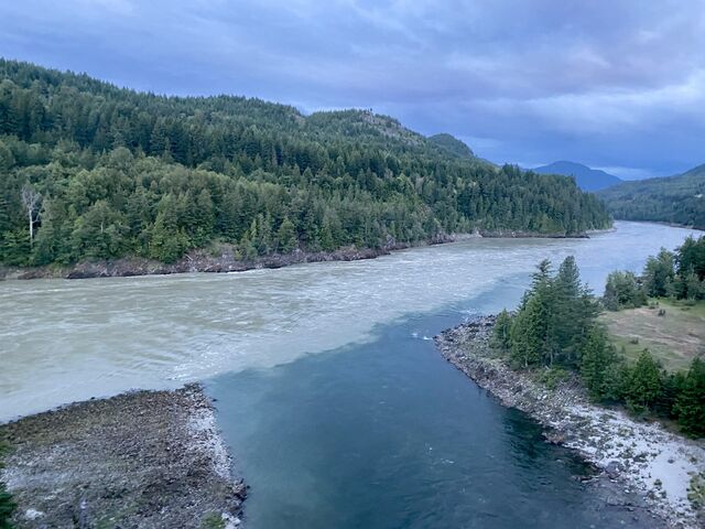 Where the Fraser River meets the Nahatlatch River