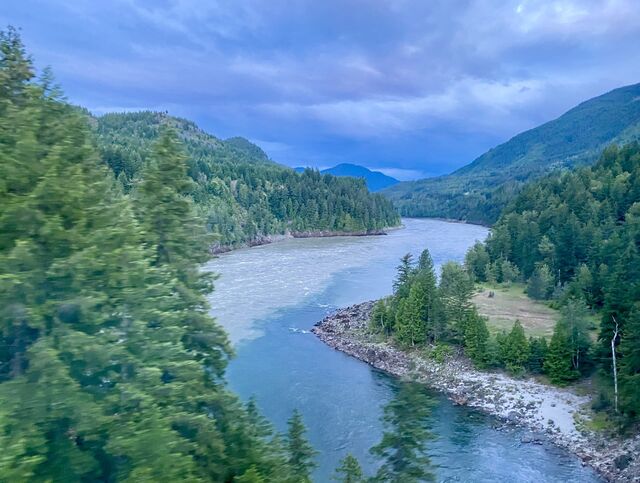 Where the Fraser River meets the Nahatlatch River