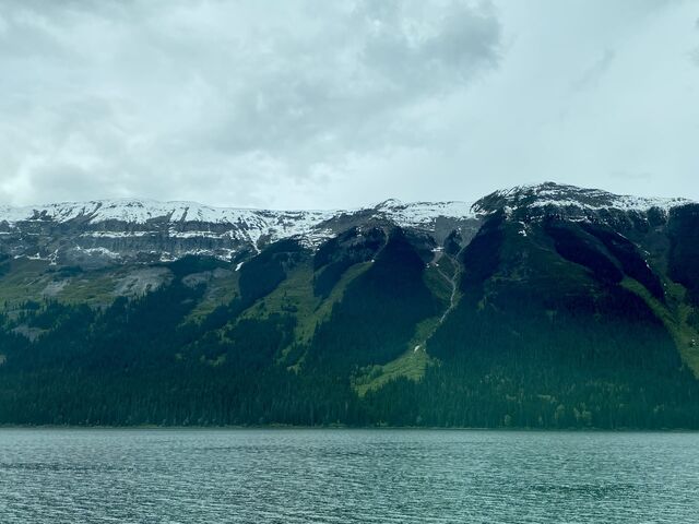 Lunch alongside Moose Lake