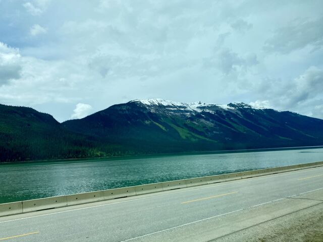 Lunch alongside Moose Lake