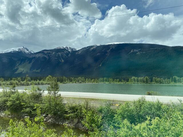 Lunch alongside Moose Lake