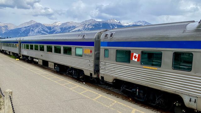 The Canadian at Jasper Train Station