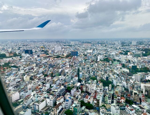 Landing in Ho Chi Minh City