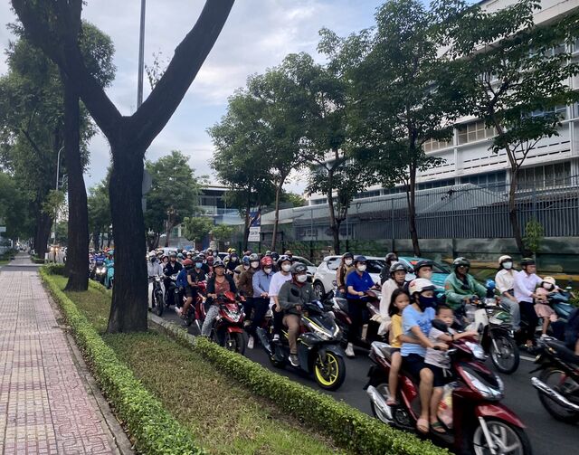 Chaotic traffic in Ho Chi Minh City