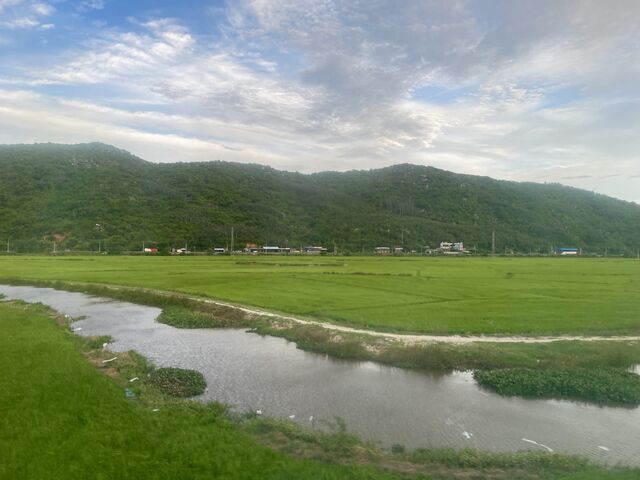 Heading inland from Vũng Rô Bay