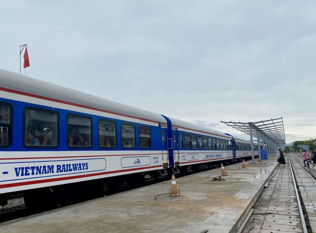 The Reunification Express at Huế Railway Station