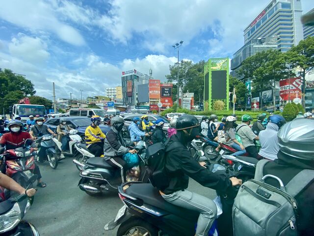 Chaotic traffic in Ho Chi Minh City