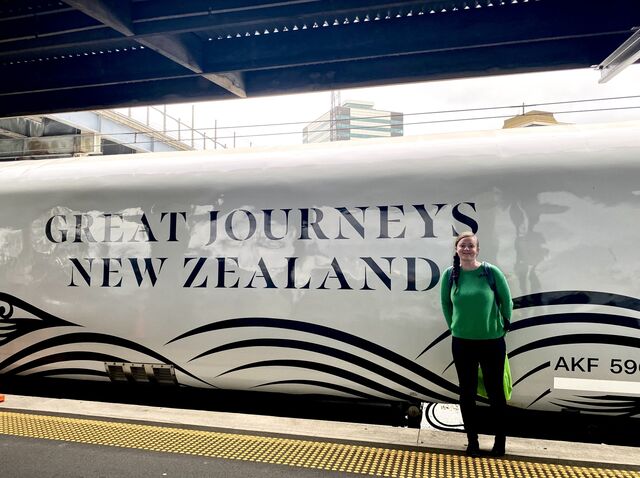 The Northern Explorer at Wellington Railway Station